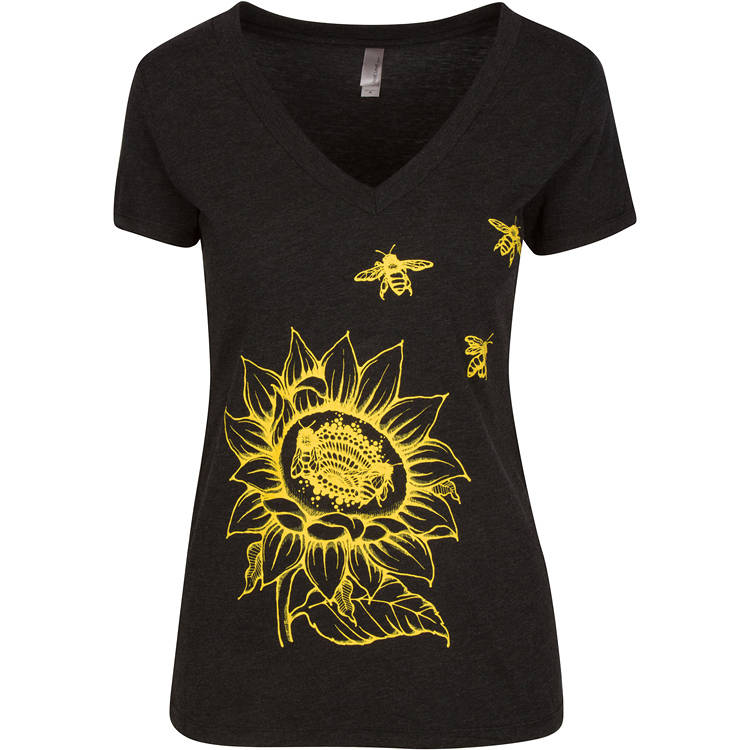 Sunflower & Honey Bees Women's T-shirt