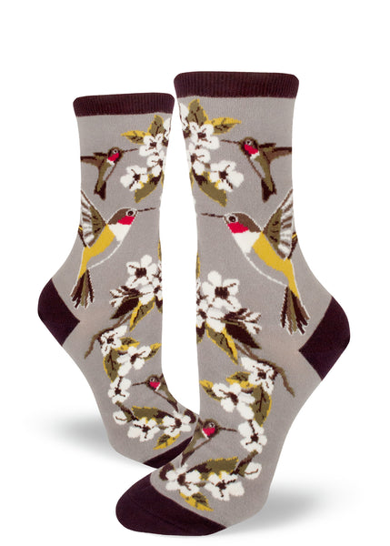 Bee and Flower Socks. Support bees and cute feet in your very own floral peace loving bee socks.  Choose from 5 different designs.  The perfect gift for any earth loving girl.   Fits women's shoe sizes 6 to 10. 65% cotton, 24% nylon, 8% polyester, 3% spandex. Crew fit, Made by MOD socks.